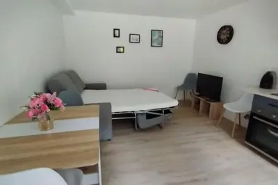 Télévision ou salle de divertissement dans l'établissement Appartement T2 Rochefort