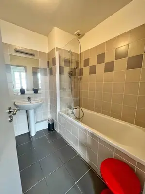 Salle de bains dans l'établissement Le minage - Coeur de ville