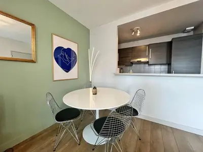 Cuisine ou kitchenette dans l'établissement Le minage - Coeur de ville