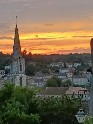 Lever ou coucher de soleil vu de le B&B/chambre d'hôtes ou à proximité