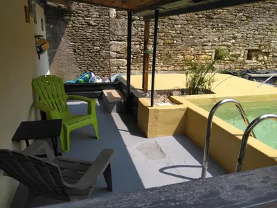 Coin salon dans l'établissement Gîte Zoé