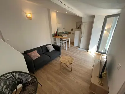 Cuisine ou kitchenette dans l'établissement Le coin Cosy de l'Yser