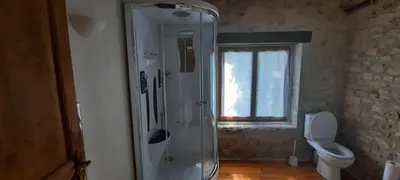 Salle de bains dans l'établissement Les Vents d’Anges