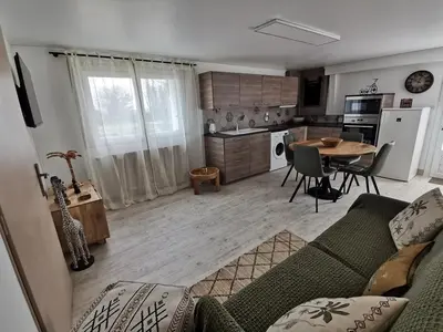Cuisine ou kitchenette dans l'établissement Gîte - Chambres d'Hôtes La Belle Hélène