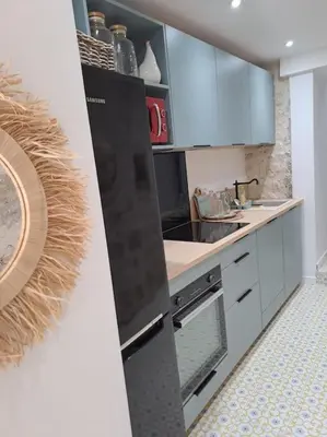 Cuisine ou kitchenette dans l'établissement Maison dépaysante au calme Soyaux Angoulême
