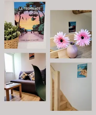 Coin salon dans l'établissement Appartement récemment rénové