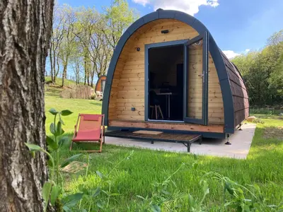 Jardin de l'établissement Chalet Suédois cocooning