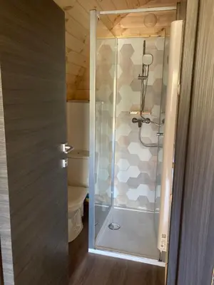 Salle de bains dans l'établissement Chalet Suédois cocooning