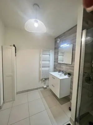 Salle de bains dans l'établissement Alma Terra - Terrasse privative