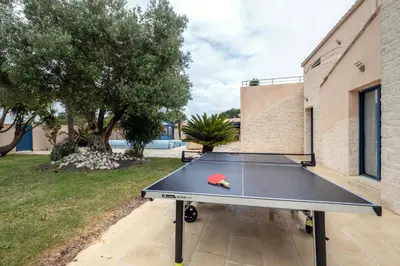 Tennis de table au sein de l'établissement Villa Boyard - Pour 10 avec piscine privée et jacuzzi ou à proximité