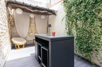 Balcon ou terrasse dans l'établissement Coquette maison & extérieur
