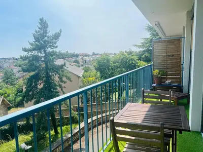 Balcon ou terrasse dans l'établissement Le Rétro - Splendide appartement