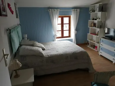 Un ou plusieurs lits dans un hébergement de l'établissement Chambre d'hôtes Les Nénuphars