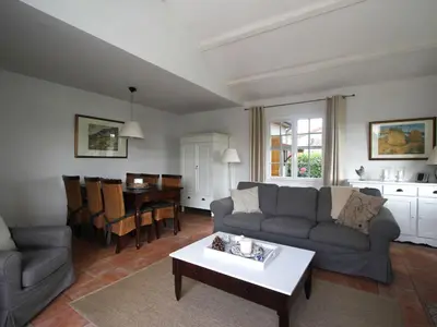 Coin salon dans l'établissement Villa with garden near beautiful golf course