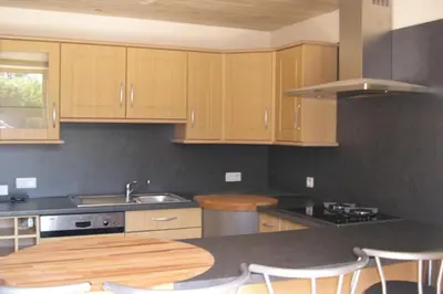 Cuisine ou kitchenette dans l'établissement le Moulin de Garreau