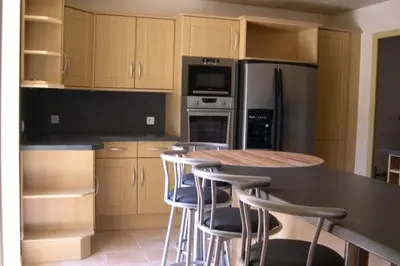 Cuisine ou kitchenette dans l'établissement le Moulin de Garreau