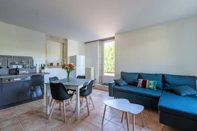 Cuisine ou kitchenette dans l'établissement Gîte LuluDine