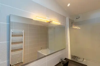 Salle de bains dans l'établissement Gîte LuluDine