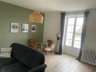 Coin salon dans l'établissement Maison de vacances familiale au cœur du marais poitevin