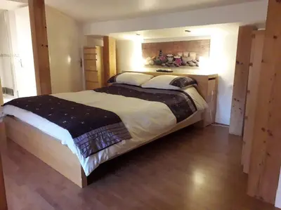 Un ou plusieurs lits dans un hébergement de l'établissement Maison dans hameau calme