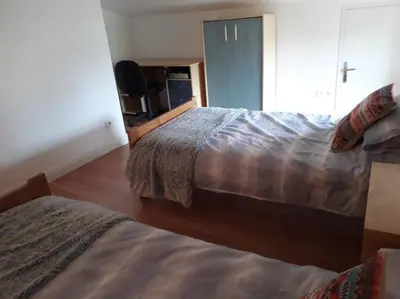 Un ou plusieurs lits dans un hébergement de l'établissement Maison dans hameau calme