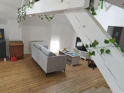 Télévision ou salle de divertissement dans l'établissement le loft de la place du marché