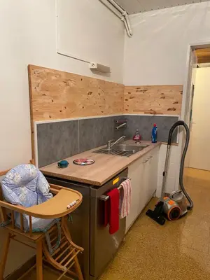 Cuisine ou kitchenette dans l'établissement maisonnette