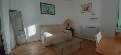 Coin salon dans l'établissement Gîte 35m2 - 2pers - Plus Lit d'appoint - Draps et serviettes optionnels non prévu dans le prix affiché