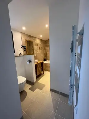 Cuisine ou kitchenette dans l'établissement Suite avec Sauna 36m²