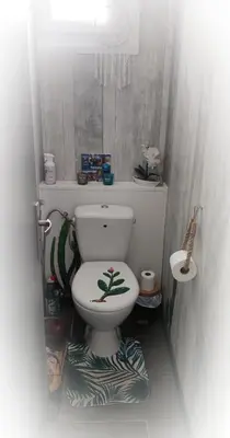 Salle de bains dans l'établissement Cosy confort appart Cognac