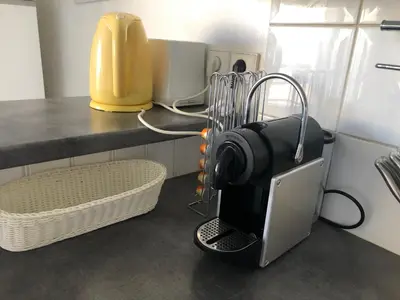 Plan de l'établissement T2 avec piscine et terrasse dans résidence arborée