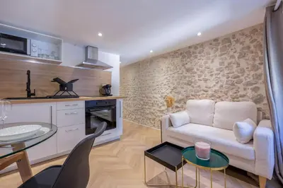 Cuisine ou kitchenette dans l'établissement L'Écrin De L'Hyper Centre