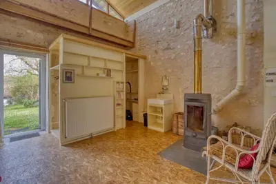 Cuisine ou kitchenette dans l'établissement Hameau de la Brousse