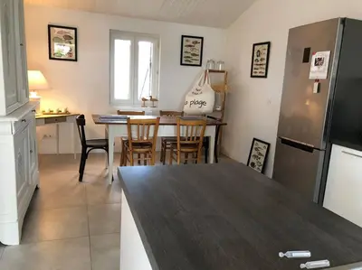 Cuisine ou kitchenette dans l'établissement Moulin de l’aubier