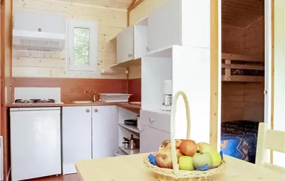 Cuisine ou kitchenette dans l'établissement Awesome Stacaravan In Chef-Boutonne
