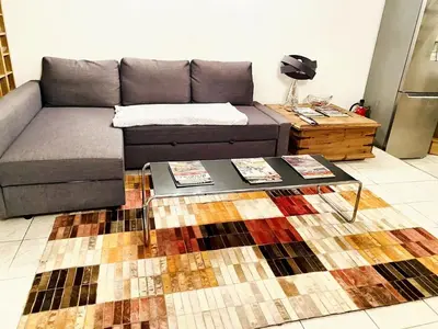 Coin salon dans l'établissement Villa spacieuse à Prailles-La Couarde avec piscine privée 100 m² !