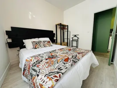 Un ou plusieurs lits dans un hébergement de l'établissement Cosy Louvel, Superbe apt au cœur d'Angoulême