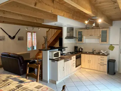 Cuisine ou kitchenette dans l'établissement Villa Vanille