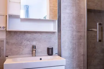 Salle de bains dans l'établissement Le Ferdinand T2 en hypercentre