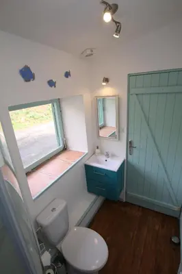 Salle de bains dans l'établissement La Sonnette B&B