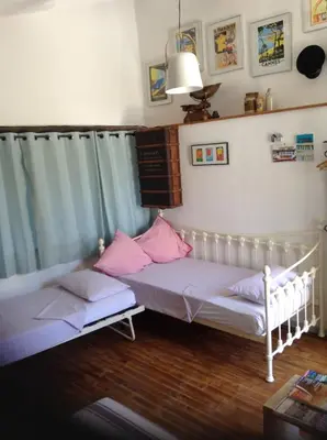 Un ou plusieurs lits dans un hébergement de l'établissement La Sonnette B&B