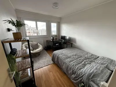 Un ou plusieurs lits dans un hébergement de l'établissement Chambre Poitiers