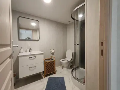 Salle de bains dans l'établissement MaisonnetteAu36-centre-parking-cosy