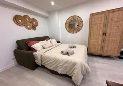 Un ou plusieurs lits dans un hébergement de l'établissement Studio Maya Mexican Style