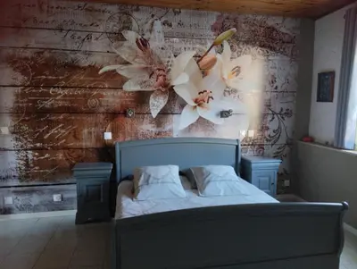 Un ou plusieurs lits dans un hébergement de l'établissement Domaine la belle charentaise