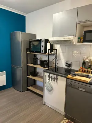 Cuisine ou kitchenette dans l'établissement Niort Home