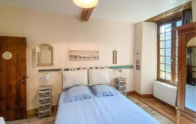 Un ou plusieurs lits dans un hébergement de l'établissement Lovely Home In Chiché