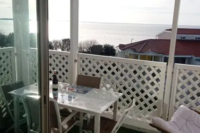 Balcon ou terrasse dans l'établissement Les Terrasses de Fort Boyard