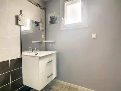 Salle de bains dans l'établissement Le clos de Salles