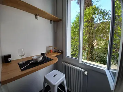 Cuisine ou kitchenette dans l'établissement Fanfrelin joli T3 centre ville
